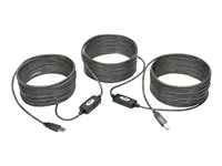 Tripp Lite 50ft USB 2.0 Hi-Speed Active Repeater Cable USB-A to USB-B M/M 50' - USB-kabel - USB typ B till USB - 15.24 m U042-050