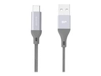 Silicon Power Boost Link Nylon LK30AC - USB typ C-kabel - 24 pin USB-C till USB - 1 m SP1M0ASYLK30AC1G