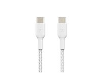 Belkin BoostCharge - USB typ C-kabel - 24 pin USB-C till 24 pin USB-C - 1 m CAB004BT1MWH