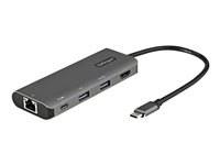 StarTech.com USB C-multiportadapter - 10 Gbps USB Type-C mini dockningsstation med 4K 30Hz HDMI - 100 W strömförsörjning pass-through - 3-ports USB-hubb, GbE - USB 3.1/3.2 Gen 2 docka för bärbar dator - 25 cm kabel - dockningsstation - USB-C 3.2 Gen 2 / Thunderbolt 3 - HDMI - 1GbE DKT31CHPDL