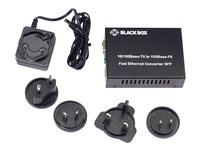 Black Box Pure Networking Copper to Fiber Media Converter 10/100BASE-TX to 100BASE-FX SFP - fibermediekonverterare - 100Mb LAN LHC210A