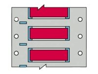 Brady PermaSleeve Wire Marking B-342 - bestrålade etiketter - matt - 100 stk - 31.8 x 50.8 mm 3PS-750-2-RD-S