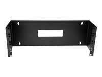 StarTech.com 4U Hinged Wall Mount Patch Panel Bracket - 6 inch Deep - 19" Patch Panel Swing Rack for Shallow Network Equipment- 33lbs (WALLMOUNTH4) - fäste för väggmontering - 4U - 19" WALLMOUNTH4