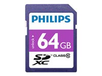 Philips FM64SD55B - flash-minneskort - 64 GB - SDXC FM64SD55B/00