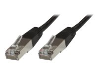 MicroConnect nätverkskabel - 5 m - svart B-FTP605S