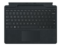 Microsoft Surface Pro Signature Keyboard - tangentbord - med pekplatta, accelerometer, Förvarings- och laddningsfack för Surface Slim Pen 2 - svart Inmatningsenhet 8XB-00003