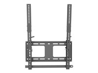 StarTech.com Portrait/Vertical TV Wall Mount, Heavy Duty TV Wall Mount, 40-55 inch VESA TV (110lb/50kg), Tilting Low Profile Digital Signage Television Mount with Lockable Security Bar - TV/Display Wall Mount monteringssats - vertikal - för platt panel - svart - TAA-kompatibel FPWTLTPORT