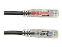 Black Box GigaTrue 3 CAT6 550-MHz Lockable Patch Cable (UTP) - Black - patch-kabel - 3 m - svart C6PC70-BK-10