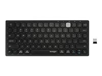 Kensington Multi-Device Dual Wireless Compact Keyboard - tangentbord - hela norden - svart Inmatningsenhet K75502PN