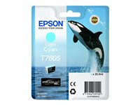 Epson T7605 - ljus cyan - original - bläckpatron C13T76054010