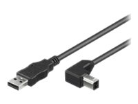 MicroConnect USB 2.0 - USB-kabel - USB typ B till USB - 50 cm USBAB05ANGLED