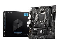 MSI B560M PRO - moderkort - micro ATX - LGA1200-uttag - B560 7D20-001R