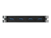 StarTech.com 4-port USB C-hubb - 4x USB-A - 5 Gbps USB 3.0 Type-C-hubb (USB 3.2/3.1 Gen 1) - USB-bussdriven - Bärbar USB-C till USB-A-adapterhubb för bärbara datorer - 28 cm lång kabel med kabelhantering - hubb - 4 portar HB30CM4AB