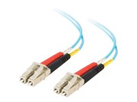 C2G LC-LC 10Gb 50/125 OM3 Duplex Multimode PVC Fiber Optic Cable (LSZH) - nätverkskabel - 7 m - havsblå 85553