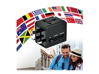 PORT World Travel Adapter strömadapter - USB 900026