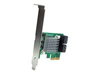 StarTech.com PCI Express 2.0 SATA III 6 Gbps RAID-kontrollerkort med 4 portar och HyperDuo nivåindelad SSD-lagring - kontrollerkort (RAID) - SATA 6Gb/s - PCIe 2.0 x2 PEXSAT34RH