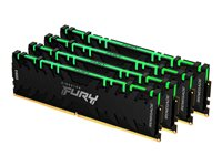 Kingston FURY Renegade RGB - DDR4 - sats - 64 GB: 4 x 16 GB - DIMM 288-pin - 3200 MHz / PC4-25600 - ej buffrad KF432C16RB1AK4/64