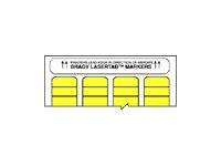 Brady LASERTAB B-747 - etiketter - matt - 5000 etikett (er) - 9.53 x 47.63 mm LAT-11-747-5-YL