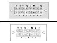 Cisco - strömkabel - 16-stifts RPS-kontakt till 14-pin RPS Connector - 1.2 m CAB-RPS-1614=