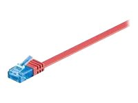 MicroConnect nätverkskabel - 2 m - röd V-UTP6A02R-FLAT