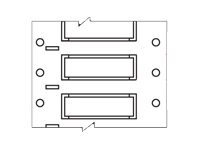 Brady PermaSleeve Wire Marking B-342 - fodral - matt - 350 stk - 12.7 x 50.8 mm B33D-500-2-342