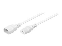 MicroConnect - förlängningskabel för ström - IEC 60320 C14 till power IEC 60320 C13 - 50 cm PE040605W