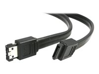 StarTech.com 6 ft Shielded eSATA to SATA Cable - SATA to eSATA cable - SATA (R) to eSATA (R) - 6 ft - black - SATA2ESATA6 - SATA till eSATA-kabel - 1.8 m SATA2ESATA6