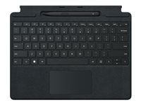 Microsoft Surface Pro Signature Keyboard - tangentbord - med pekplatta, accelerometer, Förvarings- och laddningsfack för Surface Slim Pen 2 - QWERTZ - tysk - svart - med Slim Pen 2 Inmatningsenhet 8X8-00005