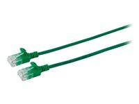 MicroConnect nätverkskabel - 10 m - grön V-UTP6A10G-SLIM