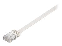 MicroConnect nätverkskabel - 1.5 m - vit V-UTP6015W-FLAT