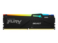 Kingston FURY Beast RGB - DDR5 - sats - 32 GB: 2 x 16 GB - DIMM 288-pin - 5600 MHz / PC5-44800 - ej buffrad KF556C36BBEAK2-32