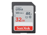 SanDisk Ultra - flash-minneskort - 32 GB - SDHC UHS-I SDSDUN4-032G-GN6IM