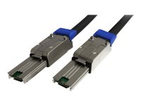 StarTech.com 1m External Mini SAS Cable - Serial Attached SCSI SFF-8088 to SFF-8088 - 2x SFF-8088 (M) - 1 meter, Black (ISAS88881) - extern SAS-kabel - TAA-kompatibel - 1 m ISAS88881