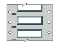 Brady PermaSleeve Wire Marking B-342 - fodral - matt - 1000 stk - 25.4 x 6 mm 3PS-125-2-WT-S-2
