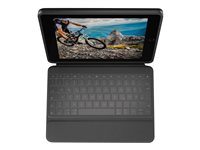 Logitech Rugged Folio - tangentbord och foliefodral - QWERTY - spansk Inmatningsenhet 920-009317