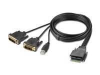 Belkin Secure Modular DVI Dual Head Host Cable - video/USB-kabel - TAA-kompatibel - 1.83 m F1DN2MOD-HC-D06