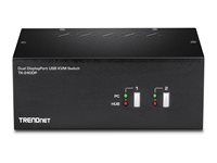 TRENDnet TK-240DP - omkopplare för tangentbord/video/mus/ljud/USB - 2 portar - TAA-kompatibel TK-240DP