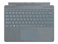 Microsoft Surface Pro Signature Keyboard - tangentbord - med pekplatta, accelerometer, Förvarings- och laddningsfack för Surface Slim Pen 2 - QWERTY - nordiskt (danska/finska/norska/svenska) - isblå Inmatningsenhet 8XB-00049