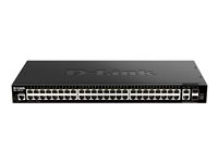 D-Link DGS 1520-52 - switch - 52 portar - smart - rackmonterbar DGS-1520-52