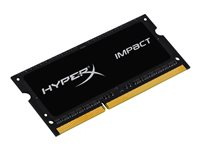 HyperX Impact Black Series - DDR3L - modul - 4 GB - SO DIMM 204-pin - 1866 MHz / PC3L-14900 - ej buffrad HX318LS11IB/4