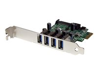 StarTech.com PCI Express PCIe SuperSpeed USB 3.0-kontrollerkortadapter med 4 portar och UASP - SATA-ström - USB-adapter - PCIe - USB 3.0 x 4 PEXUSB3S4V