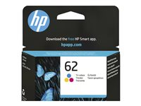 HP 62 - färg (cyan, magenta, gul) - original - bläckpatron C2P06AE#UUS