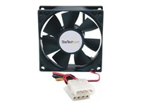 StarTech.com 80x25mm Dual Ball Bearing Computer Case Fan w/ LP4 Connector - computer case Fan - 80mm Fan - pc Fan (FANBOX) - fläktsats för system FANBOX