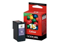 Lexmark Cartridge No. 15 - färg (cyan, magenta, gul) - original - bläckpatron - LRP 18C2110E