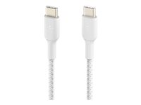 Belkin BoostCharge - USB typ C-kabel - 24 pin USB-C till 24 pin USB-C - 15 cm CAB004BT0MWH