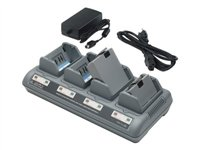 Zebra Quad Charger UCLI72-4 - strömadapter + batteriladdare AC18177-1