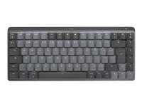 Logitech Master Series MX Mechanical Mini for Mac - tangentbord - QWERTY - brittisk - rymdgrå Inmatningsenhet 920-010836