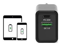 PORT Connect Wall charger strömadapter - USB, 24 pin USB-C - 24 Watt 900069-EU