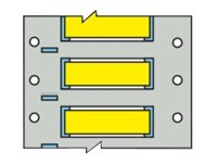 Brady PermaSleeve Wire Marking B-342 - fodral - matt - 5000 stk - 25.4 x 6 mm PS-125-2-YL-2-PERF