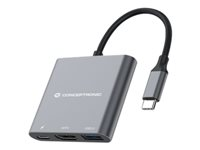 Conceptronic DONN01G - dockningsstation - USB-C - HDMI DONN01G